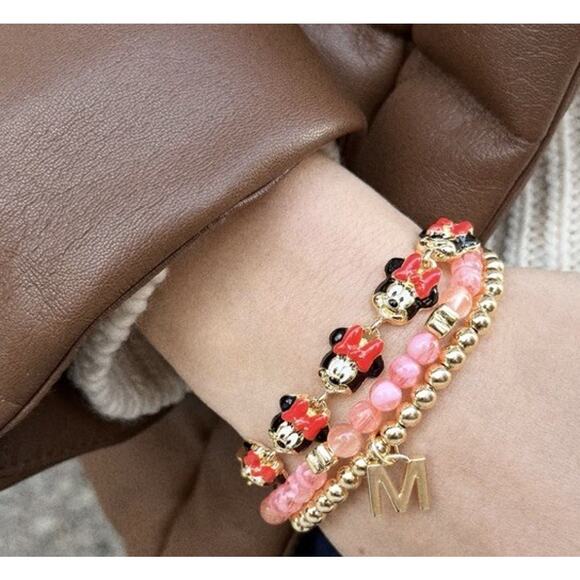 Baublebar Minnie Mouse Repeating Adjustable Stacking Bracelet Disney - Picture 3 of 4